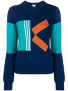 Kenzo Colourblock K Sweater - Blue