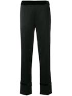 Lanvin High-waisted Straight Leg Trousers - Black