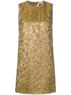 Nº21 Brocade Sleeveless Mini Dress - Gold