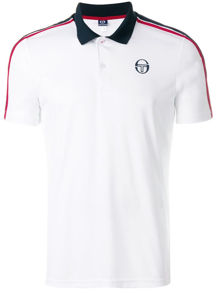 Sergio Tacchini Contrast Collar Polo Shirt - White