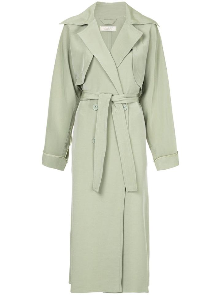 Nina Ricci Belted Trench Coat - Green