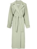 Nina Ricci Belted Trench Coat - Green