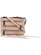 Rebecca Minkoff - '3 Zip' Shoulder Bag - Women - Leather - One Size, Nude/neutrals, Leather