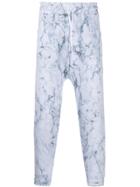 Family First Fsp1000 Marbled Print Track Pants - White