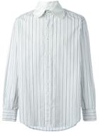 Geoffrey B. Small Double Collar Striped Shirt