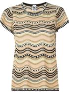 M Missoni Maglia Top, Women's, Size: 42, Polyamide/cotton/viscose/metallic Fibre