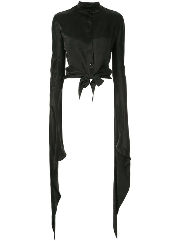 Dalood Flared Sleeve Shirt - Black
