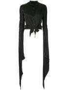 Dalood Flared Sleeve Shirt - Black