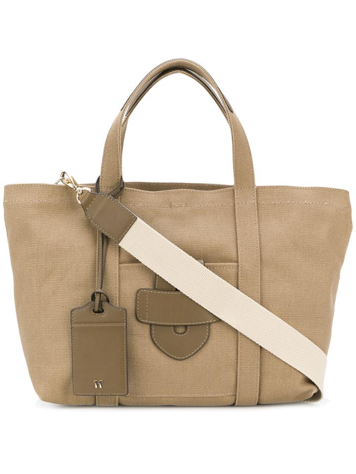 Tila March Simple Small Tote Bag - Brown