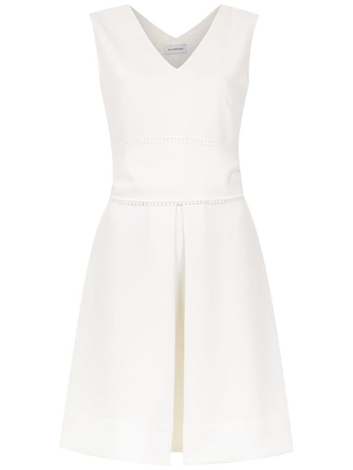 Olympiah Belted Rosello Dress - White