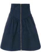 Tomas Maier Sporty Nylon Skirt - Blue