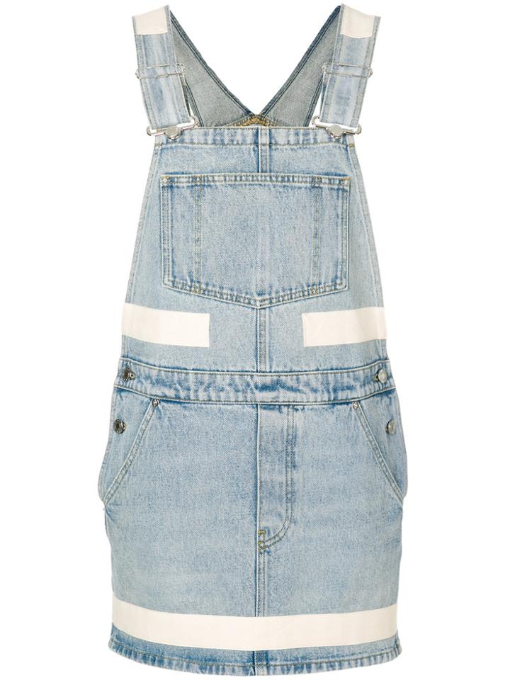 Givenchy Denim Dungaree Dress - Blue