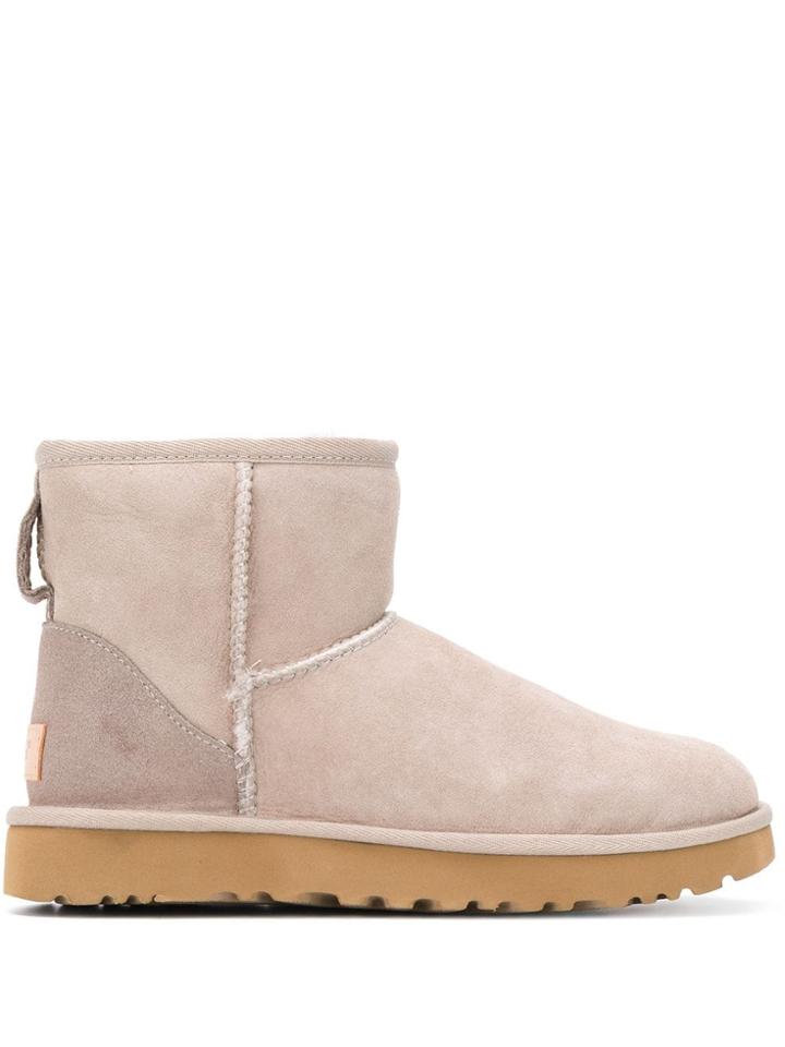 Ugg Australia Sheepskin Ankle Boots - Brown