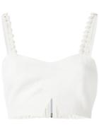Olympiah Magnolia Cropped Top - White
