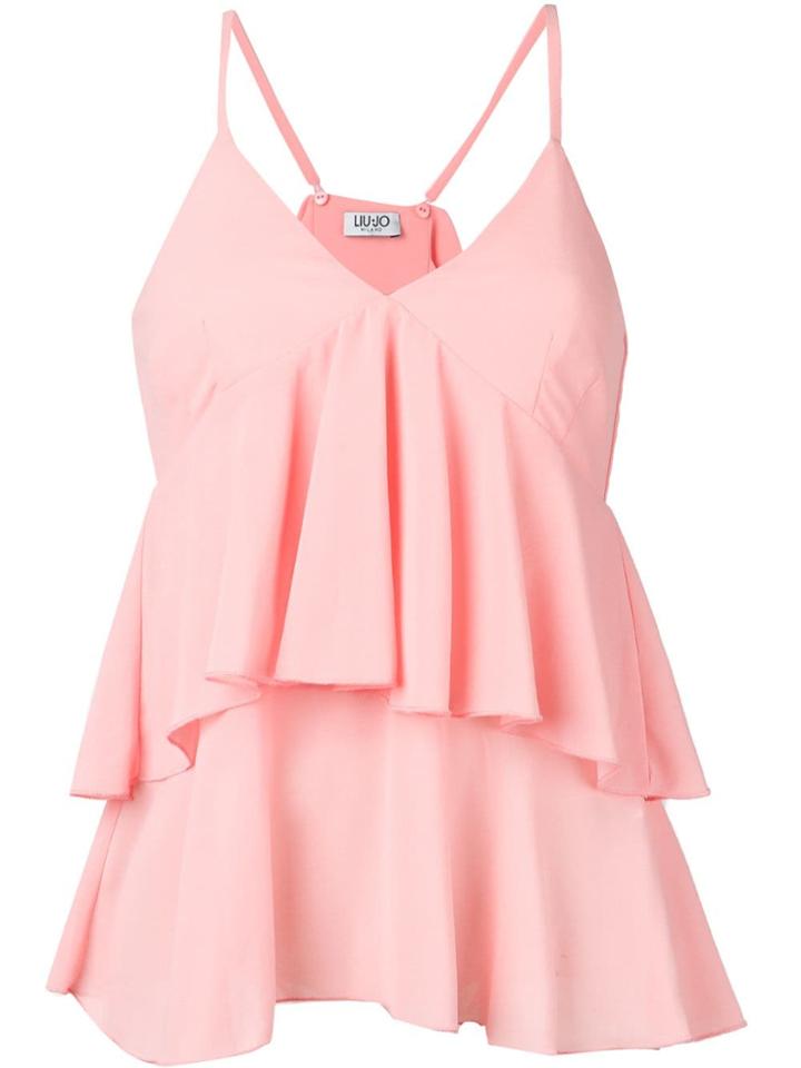 Liu Jo Layered Ruffle Top - Pink