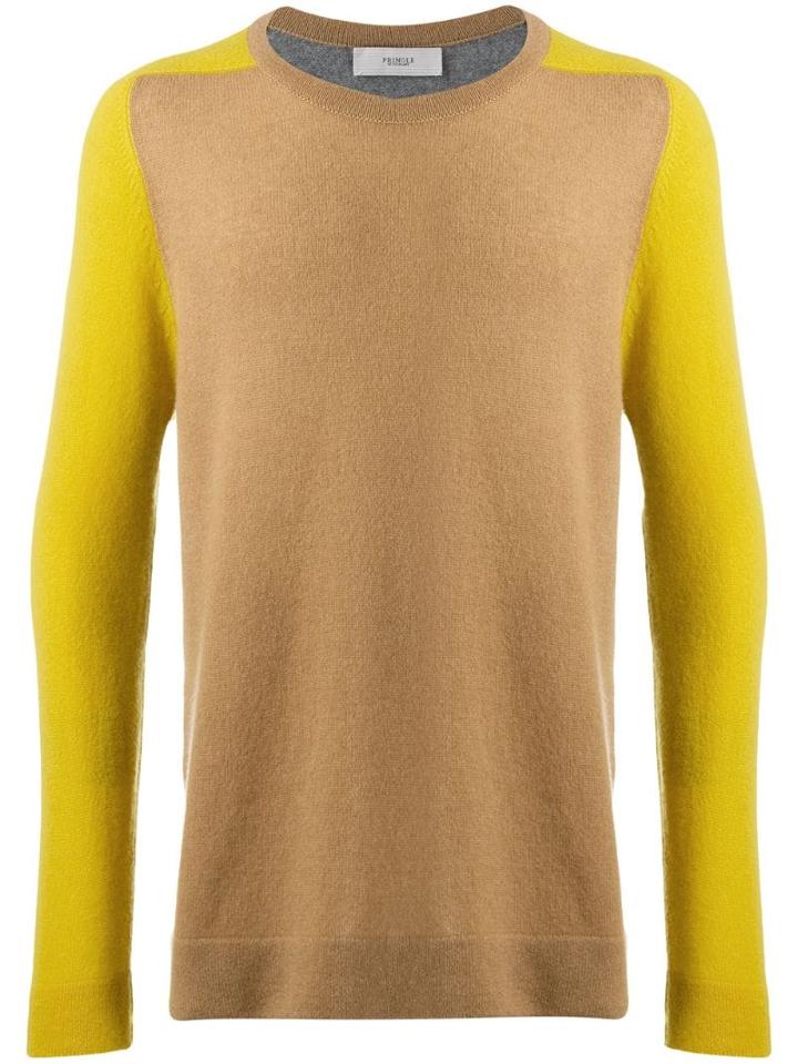 Pringle Of Scotland Colour-block Knit Sweater - Yellow
