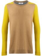 Pringle Of Scotland Colour-block Knit Sweater - Yellow