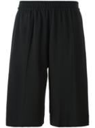 Msgm Side Stripe Track Shorts, Men's, Size: 52, Black, Acetate/viscose/polyamide