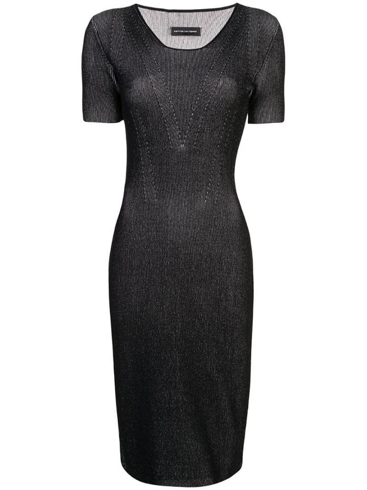 Narciso Rodriguez Round Neck Dress - Black