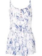 Lemlem Hana Playsuit, Women's, Size: M, White, Silk
