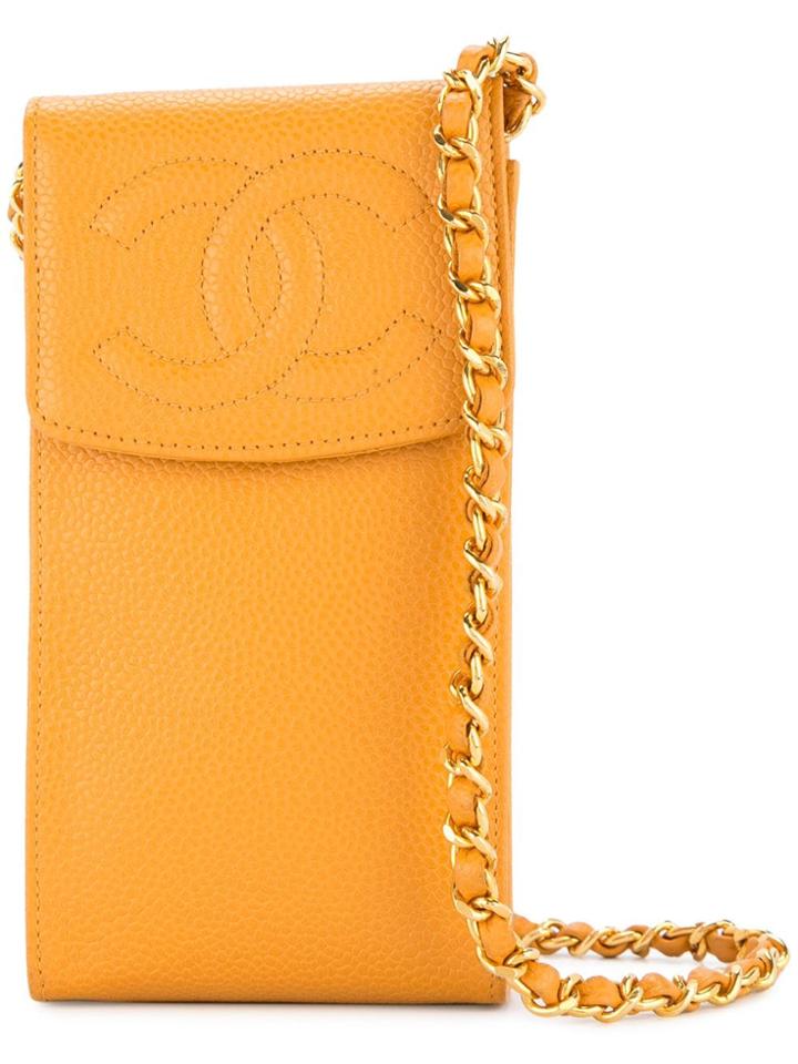 Chanel Vintage Chanel Chain Shoulder Bag Phone Case - Yellow & Orange