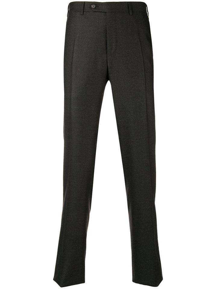 Canali Straight-leg Tailored Trousers - Brown