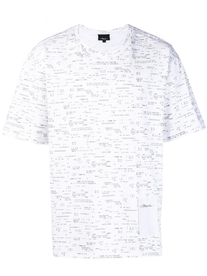 Mumofsix Receipt Printed T-shirt - White