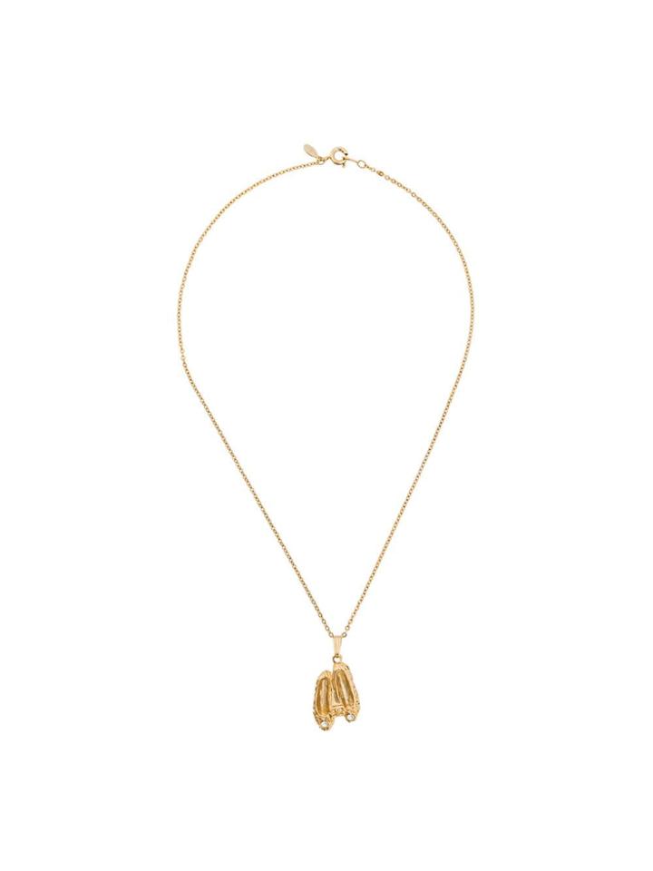 Givenchy Vintage 1980s Vintage Givenchy Shoe Pendant Necklace - Gold