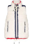 Moncler Grenoble Shearling-panelled Gilet - White