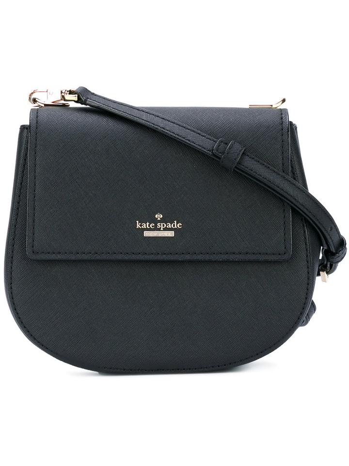 Kate Spade - Flap Shoulder Bag - Women - Calf Leather/polyester/polyurethane - One Size, Black, Calf Leather/polyester/polyurethane