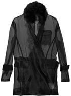 Sacai Transparent Belted Jacket - Black