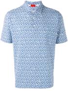 Isaia - Patterned Shirt - Men - Cotton - L, Blue, Cotton