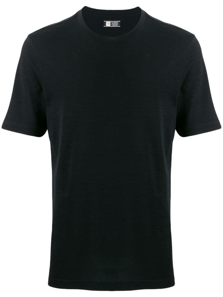 Z Zegna Short-sleeve Fitted T-shirt - Black