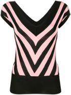 Temperley London Chevron Knitted Top - Pink