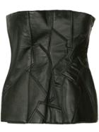 Yohji Yamamoto Tile Bustier - Black