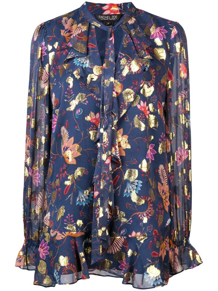 Rachel Zoe Floral Print Blouse - Blue