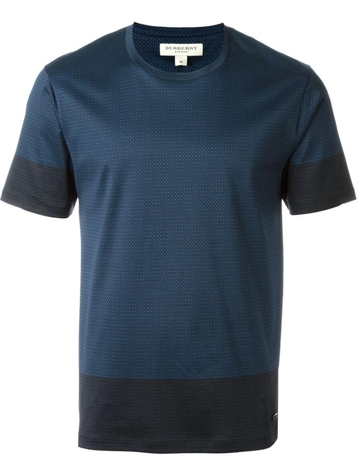 Burberry London Printed Colour Block T-shirt