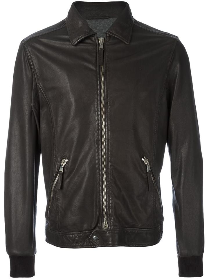 Eleventy Ribbed Cuffs Zipped Jacket