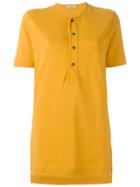 Romeo Gigli Vintage Henley T-shirt - Yellow & Orange