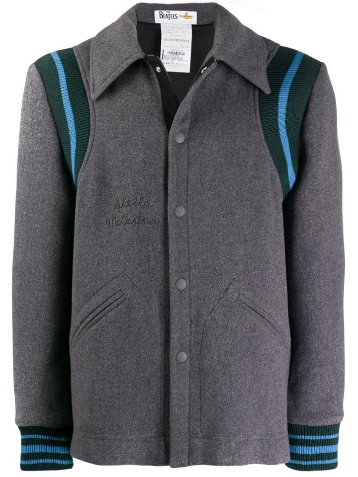 Stella Mccartney Yellow Submarine Embroidered Varsity-style Jacket -