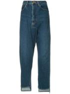 Maison Mihara Yasuhiro High-waisted Trousers - Blue