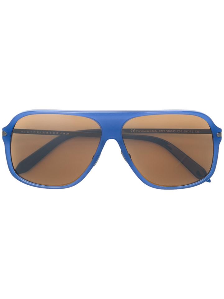 Victoria Beckham Aviator Shaped Sunglasses - Blue