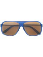 Victoria Beckham Aviator Shaped Sunglasses - Blue