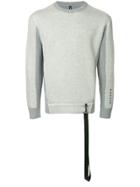 Blackbarrett Contrasting Panel Sweatshirt - Grey
