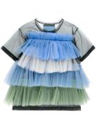 Viktor & Rolf Ruffle Colour-block Blouse - Blue