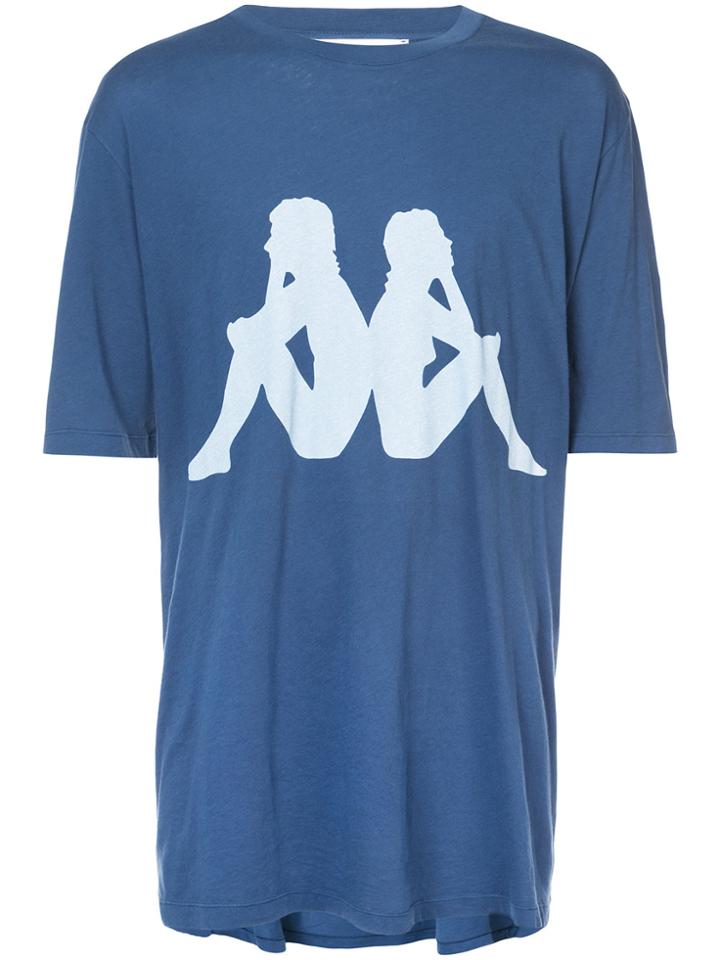 Faith Connexion Faith Connexion X Kappa Printed T-shirt - Blue