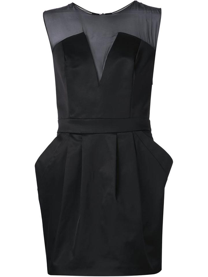 Pierre Balmain Sheer Yoke Mini Dress