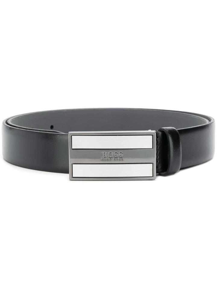 Boss Hugo Boss Enamel Buckle Belt - Black