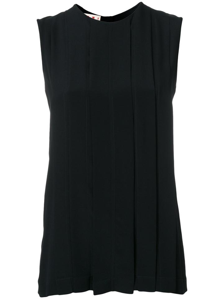 Marni Box Pleat Vest - Black