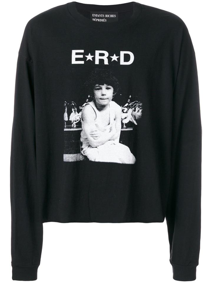 Enfants Riches Déprimés Printed Long Sleeve T-shirt - Black